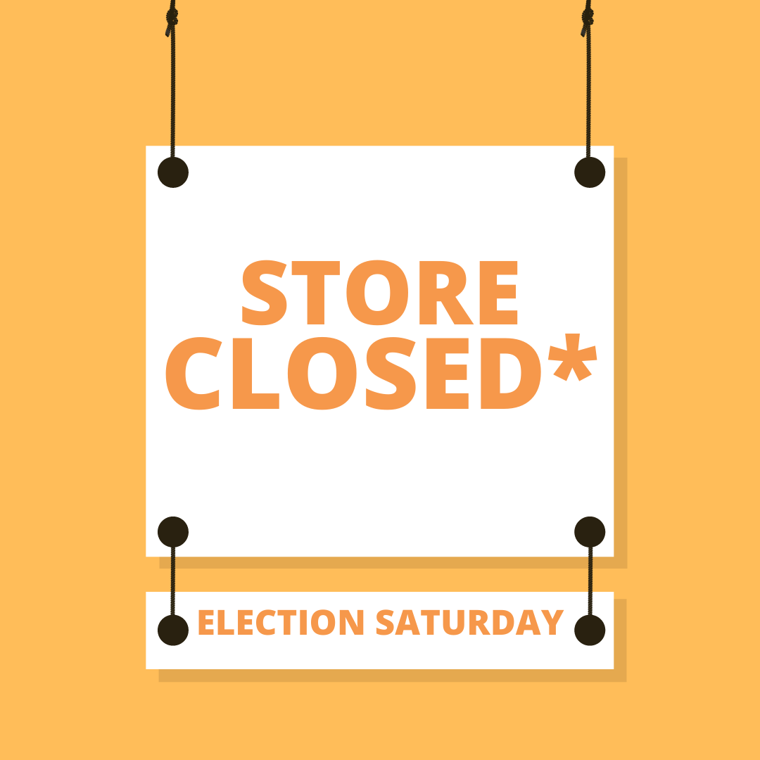 Store closed Saturday 21st May 2022