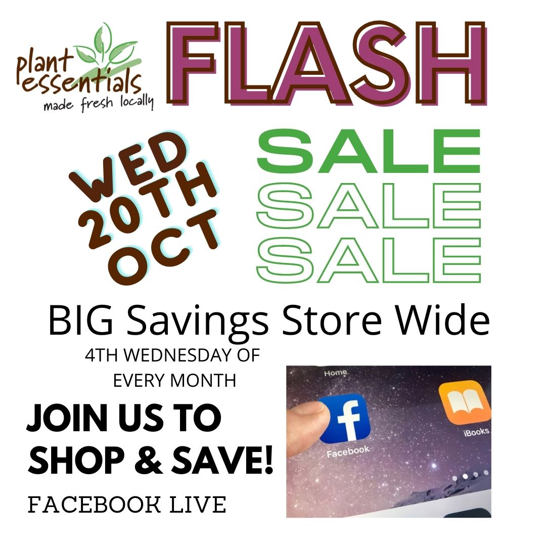 Flash Sale 20th October 2.30pm-3.30pm AEST