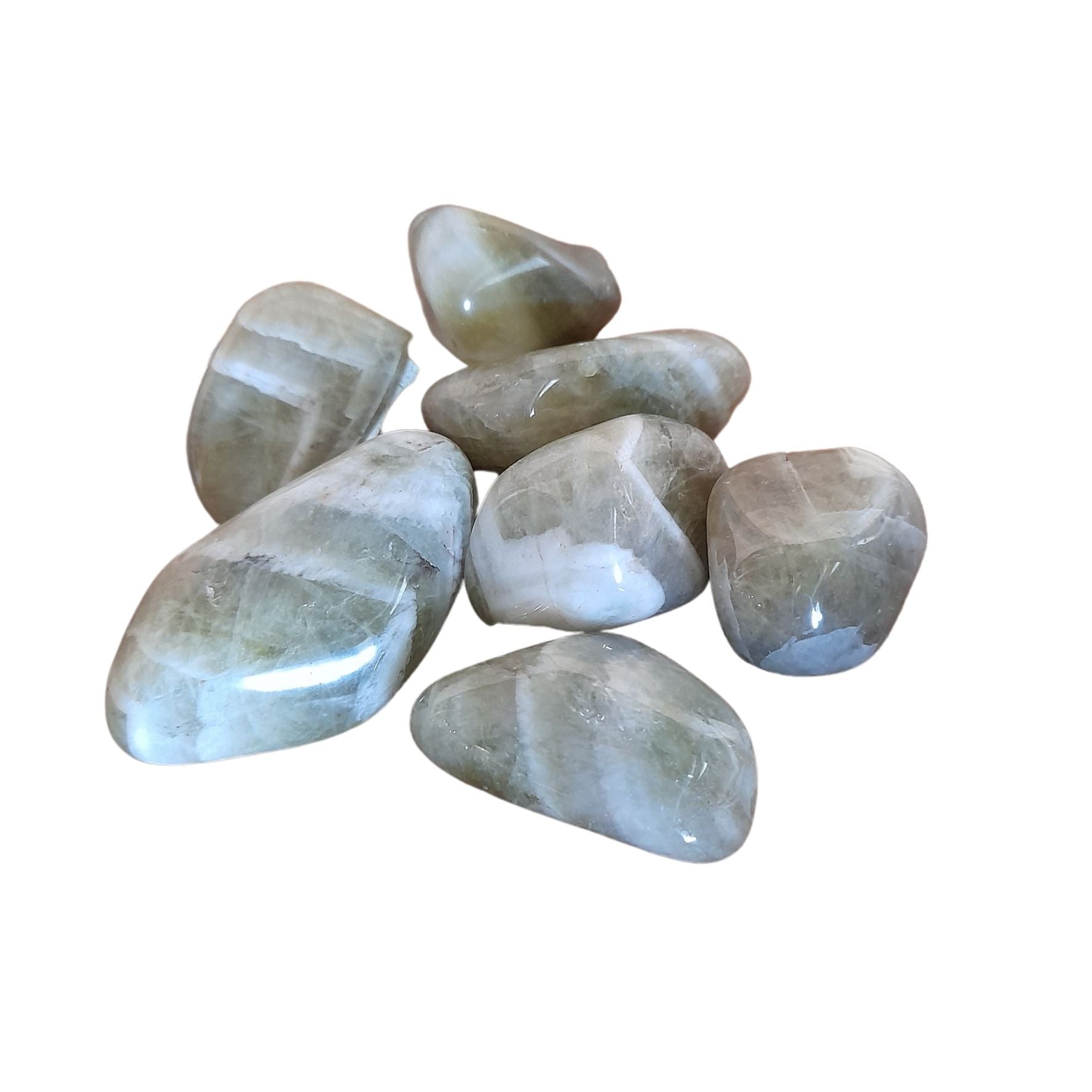 Praisiolite ~ Tumbled stone