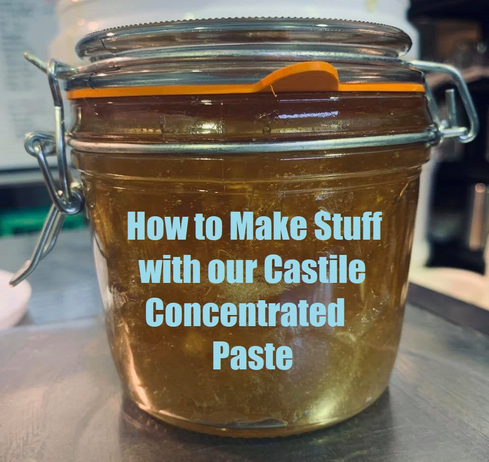 How to Make Stuff with our Castile Concentrated Paste