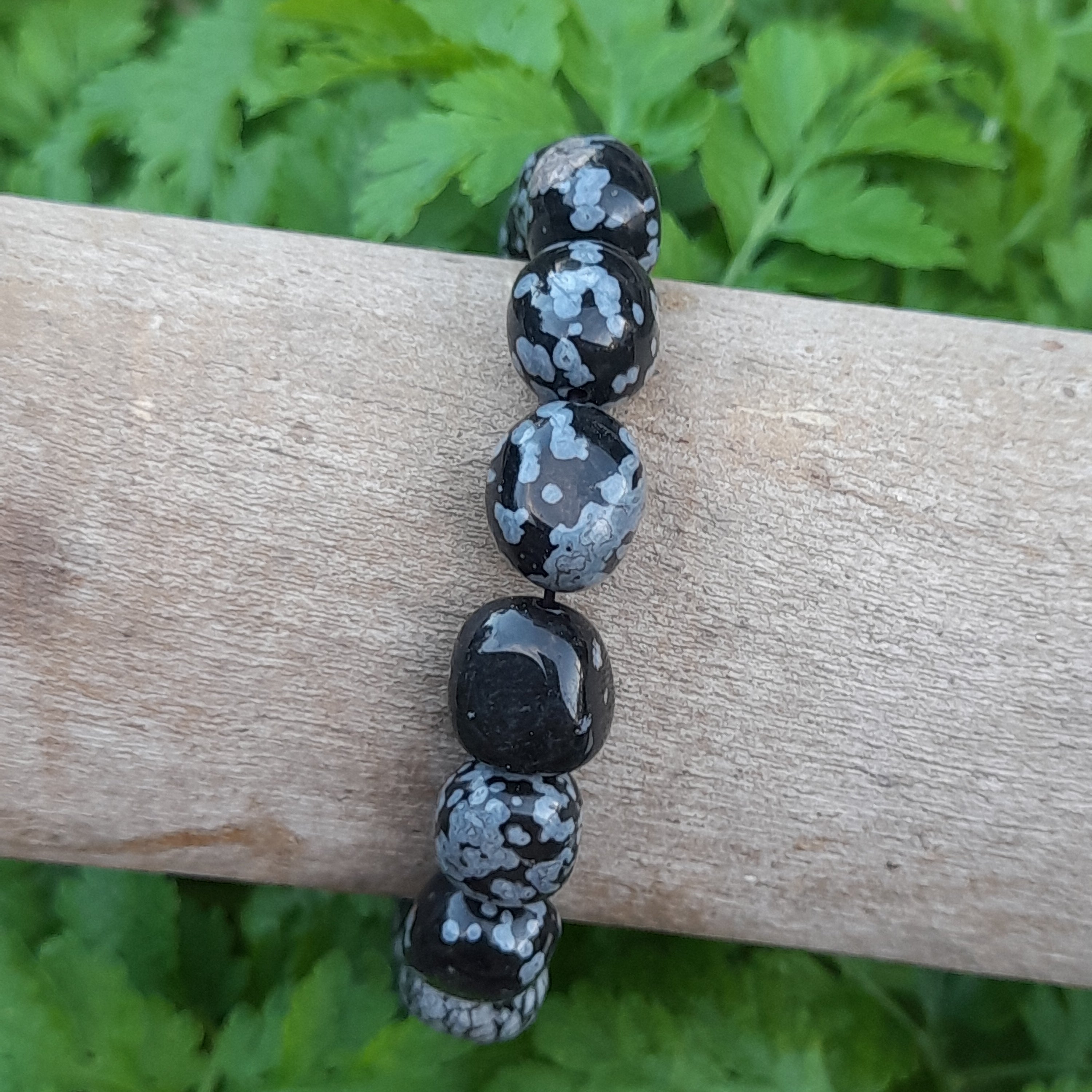 Snowflake Obsidian Crystal Bracelet