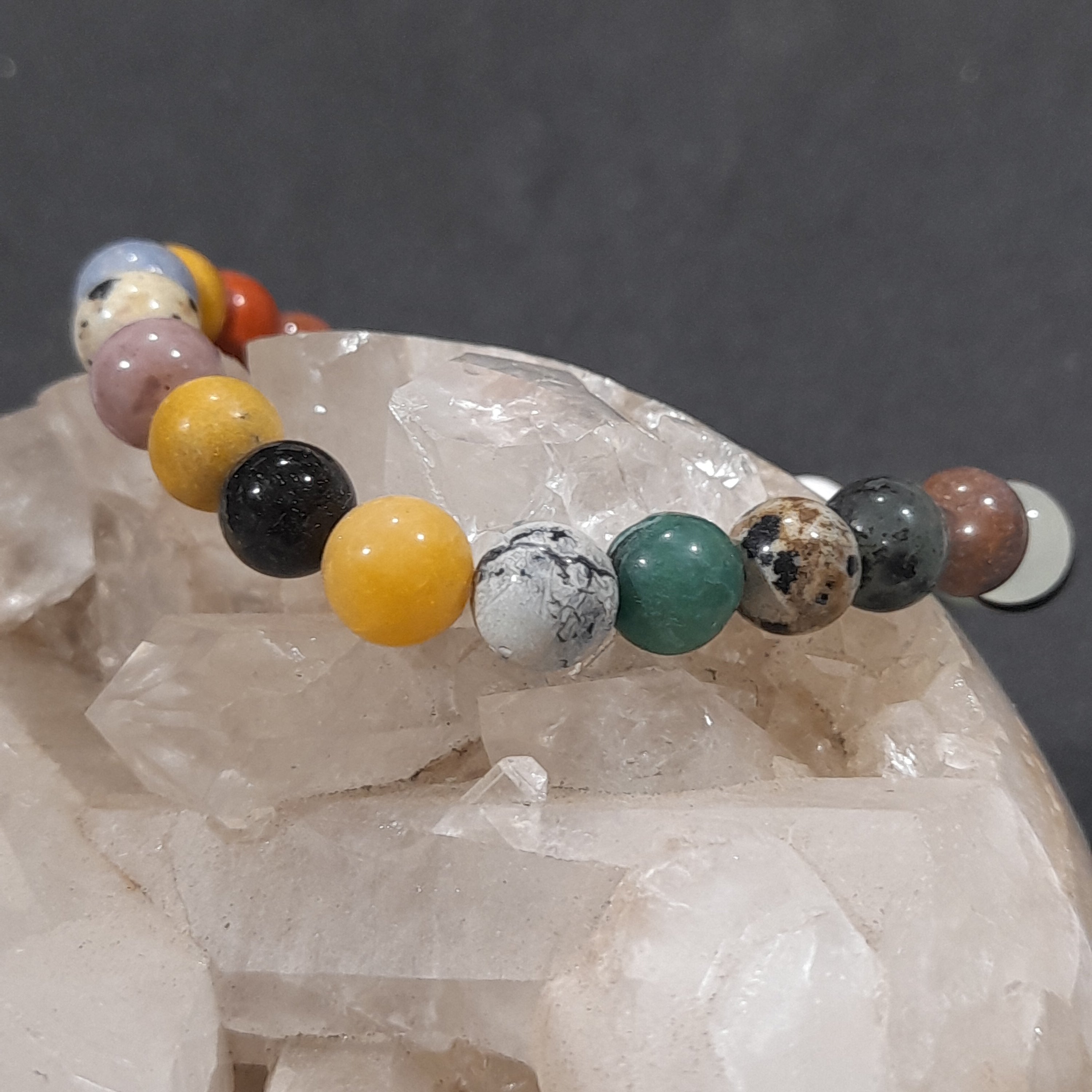 Mixed Natural Stone Crystal Bracelet