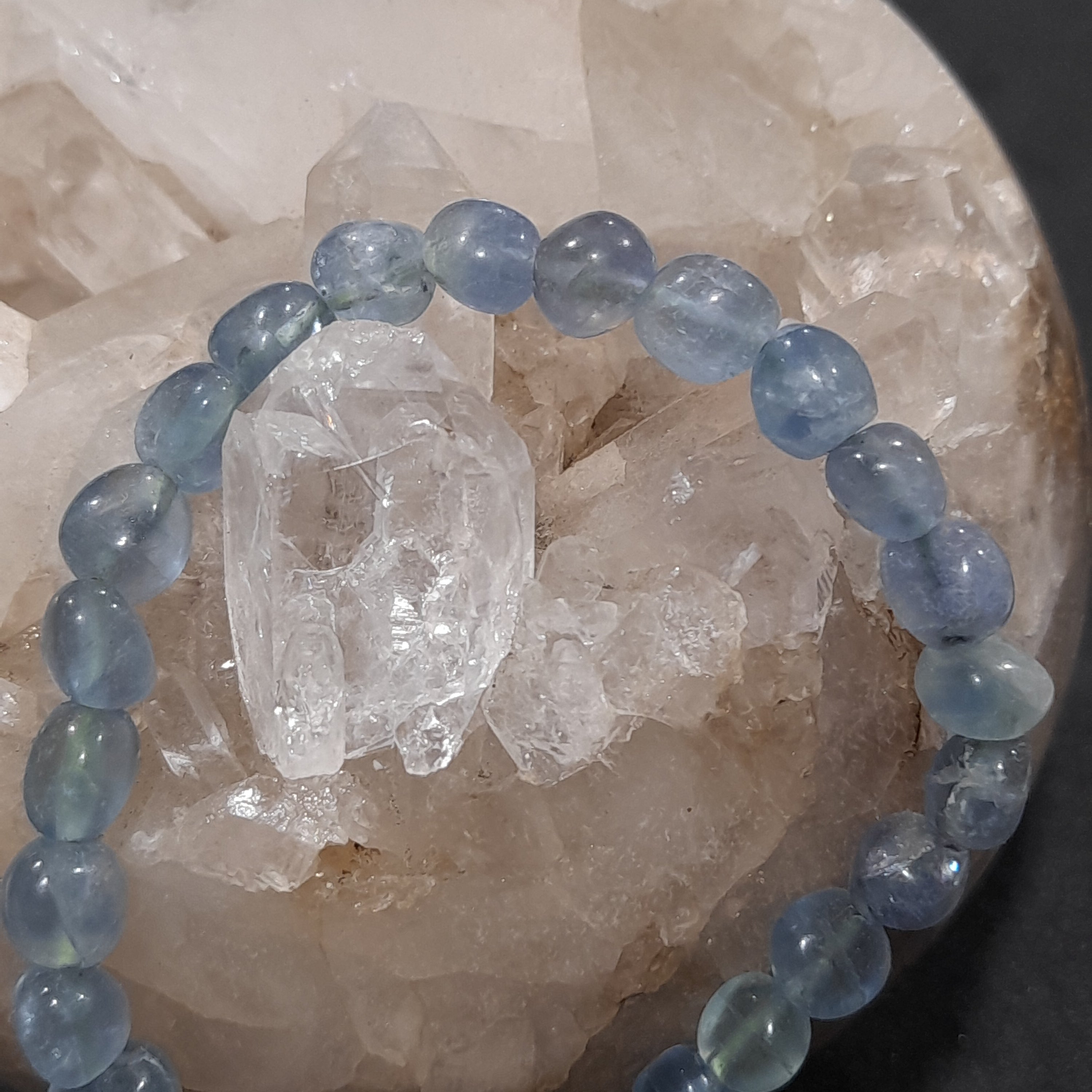 Blue Fluorite Crystal Bracelet
