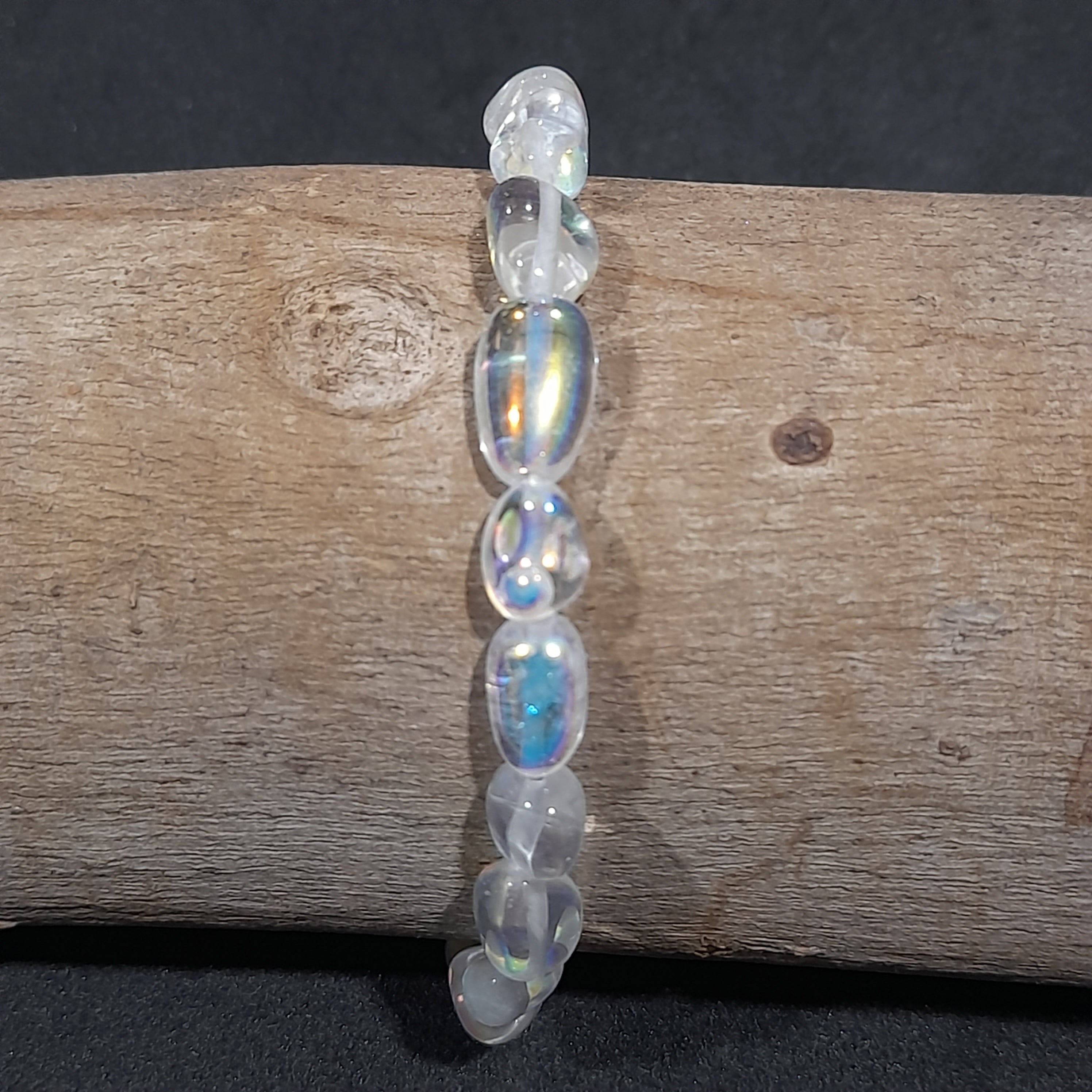 Rainbow Quartz Crystal Bracelet