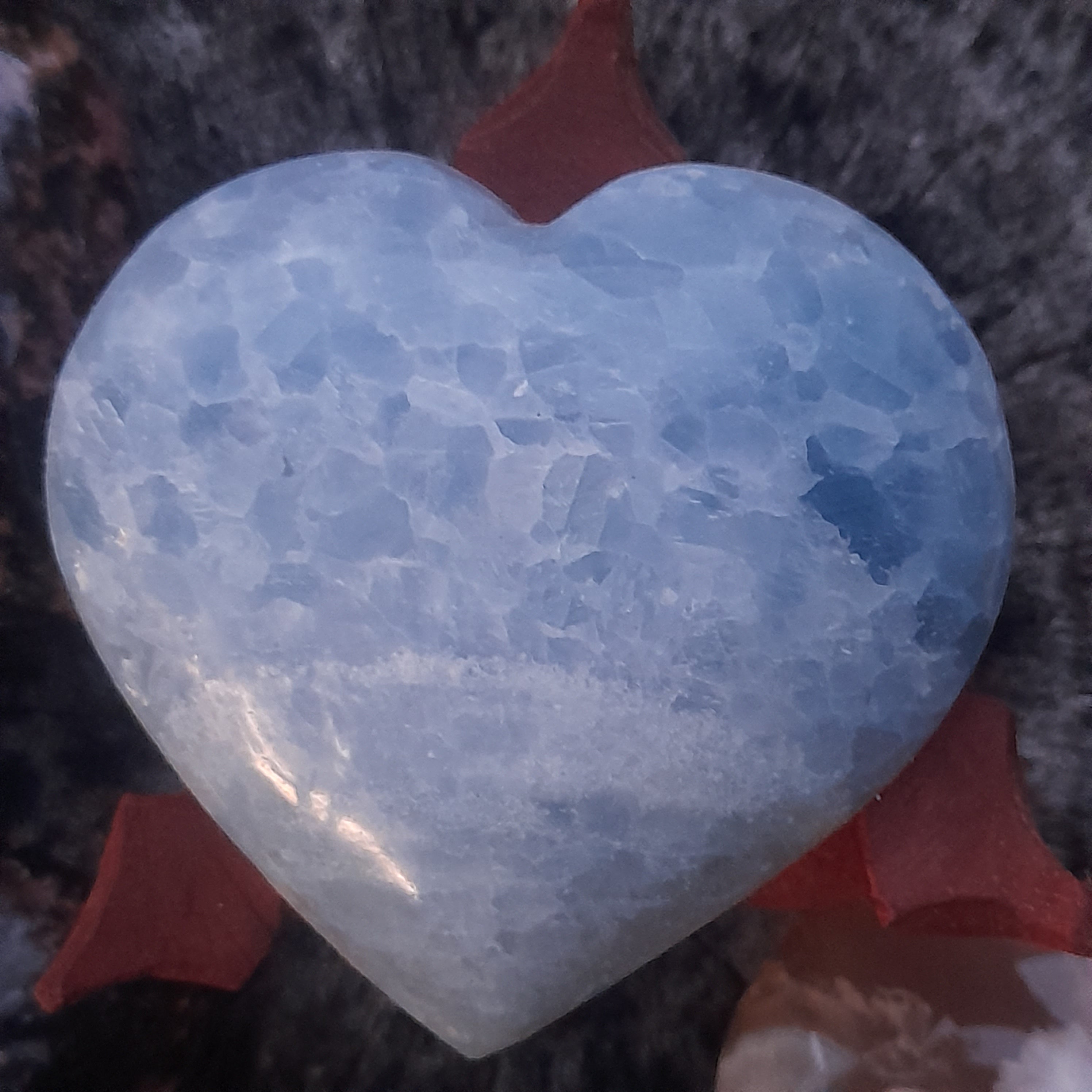 Blue Calcite ~ Heart