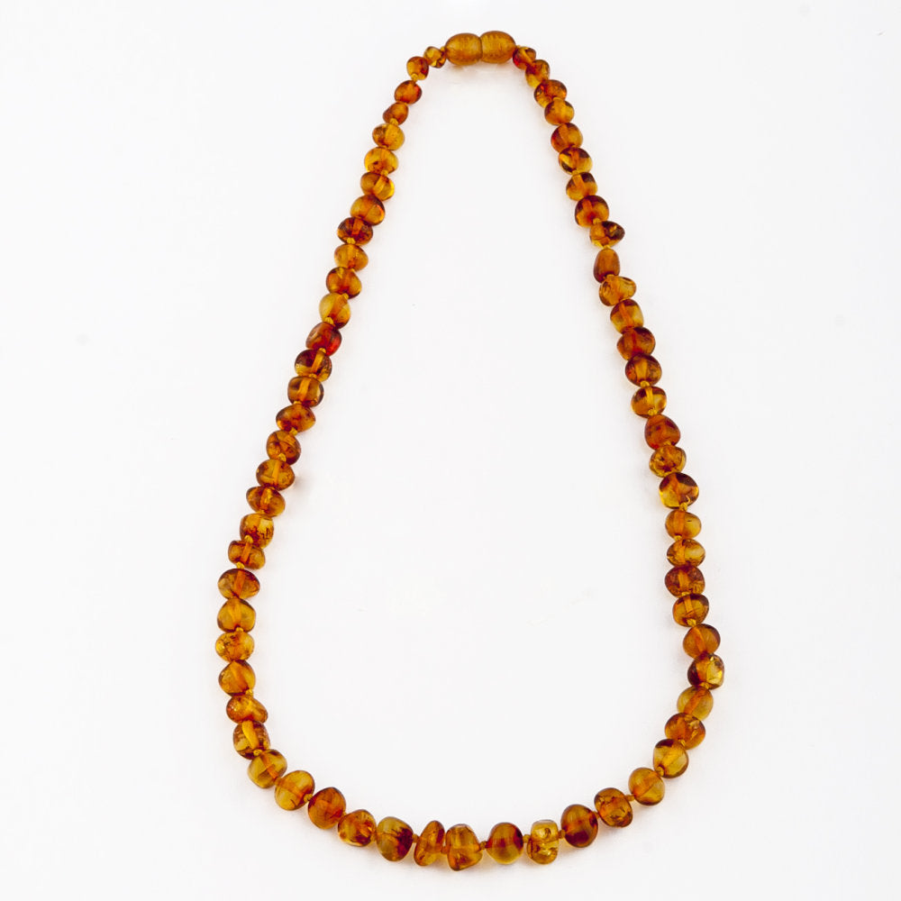 Amber Baby necklace polished plain colour
