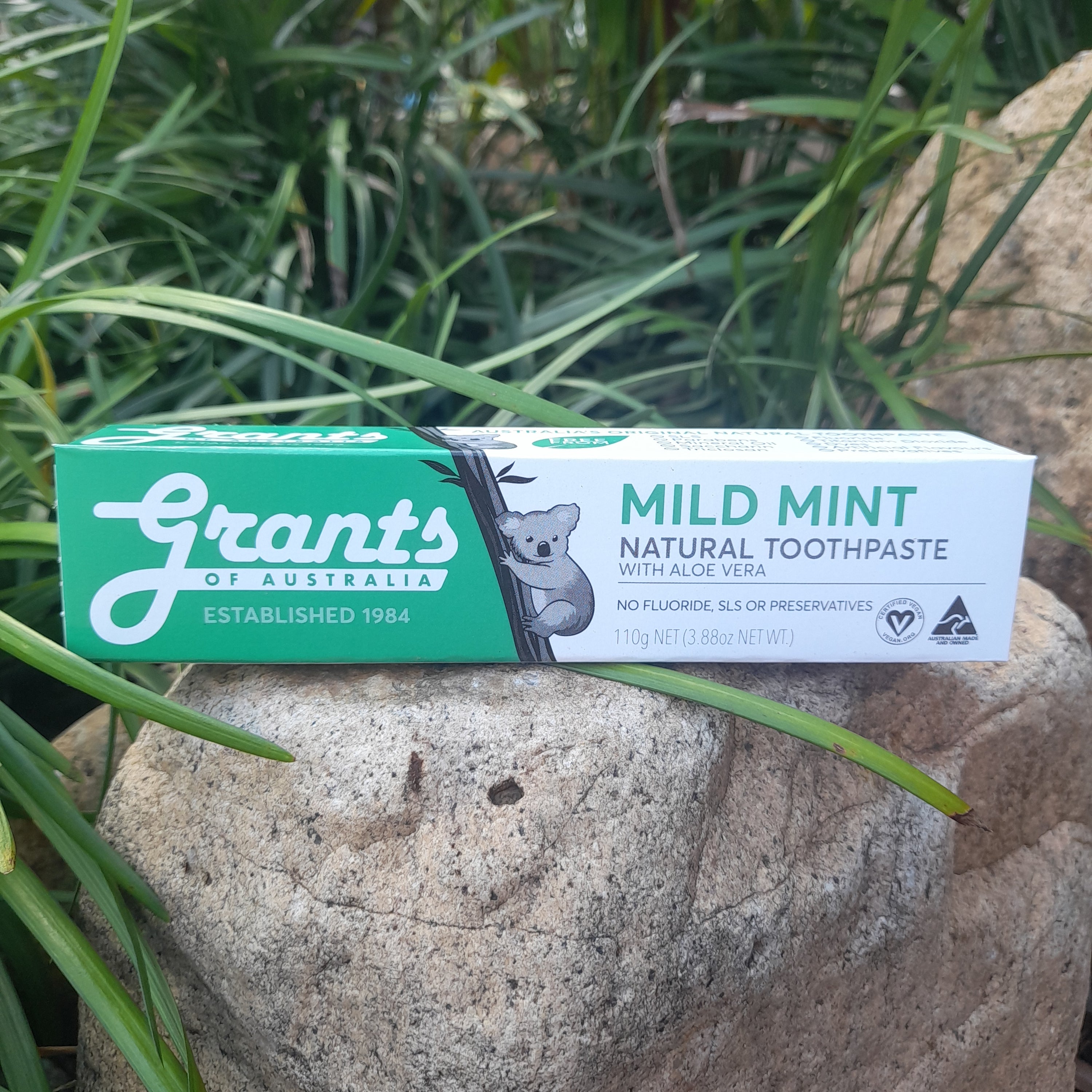 Grants Toothpaste - 110g Mild Mint (Green)