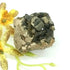 Smokey Quartz with microcline feldspar,tourmaline and brown goethite