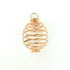 Spiral Steel Cage Pendant (each)