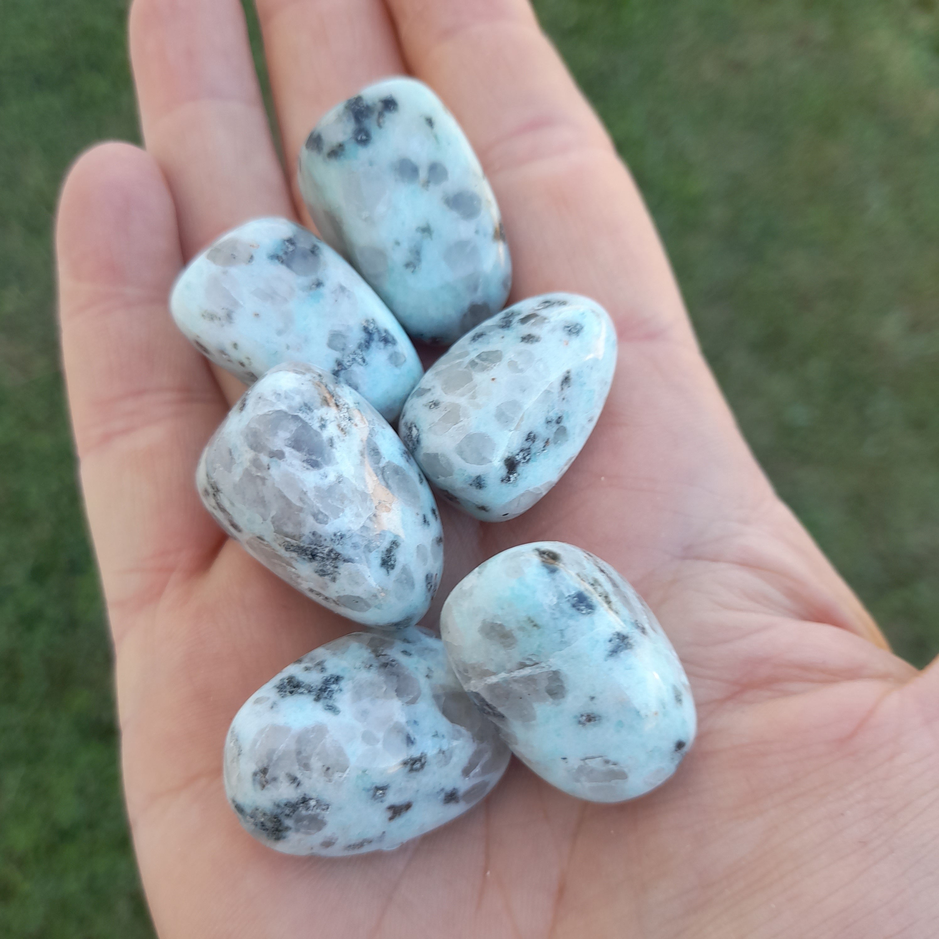 Jasper, Kiwi ~ Tumbled stone (each)