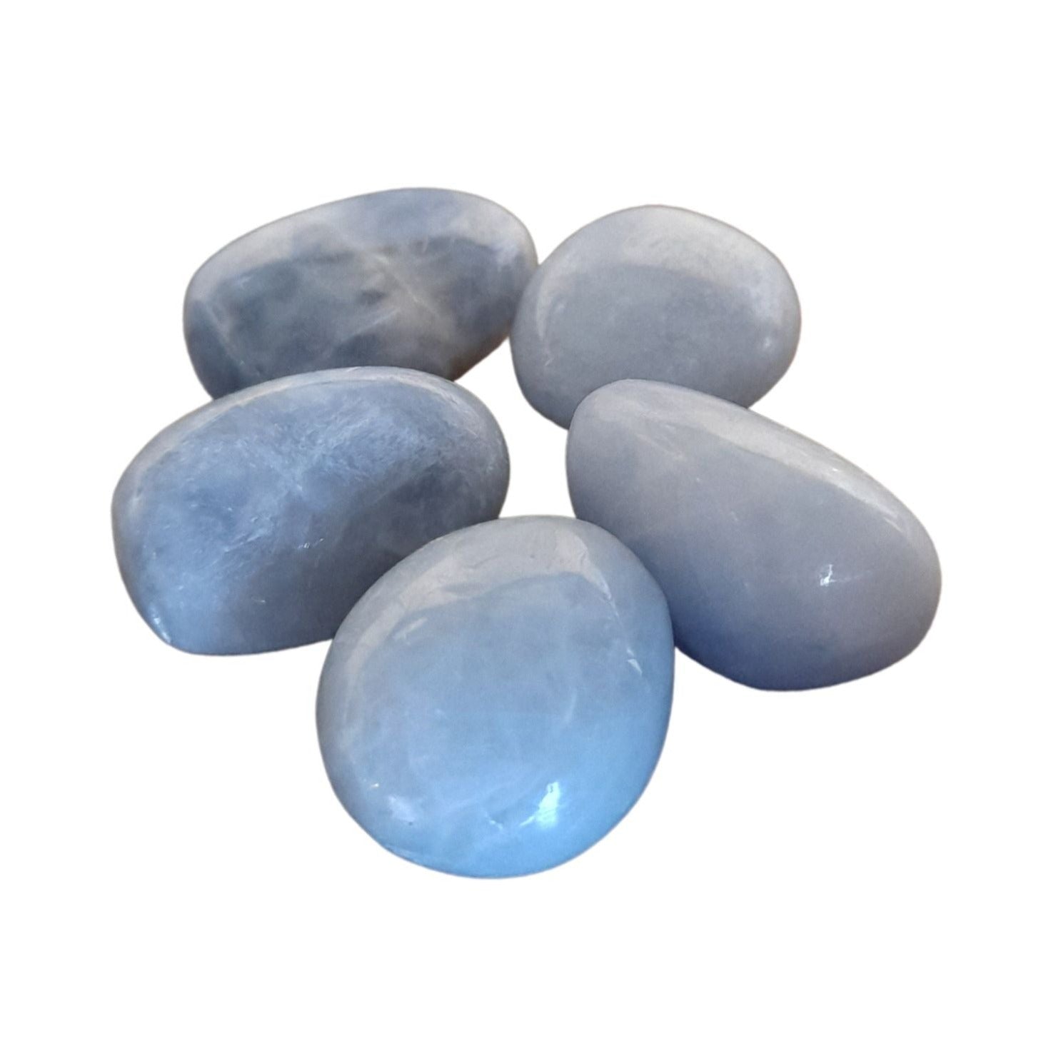 Calcite, blue ~ Tumbled stone