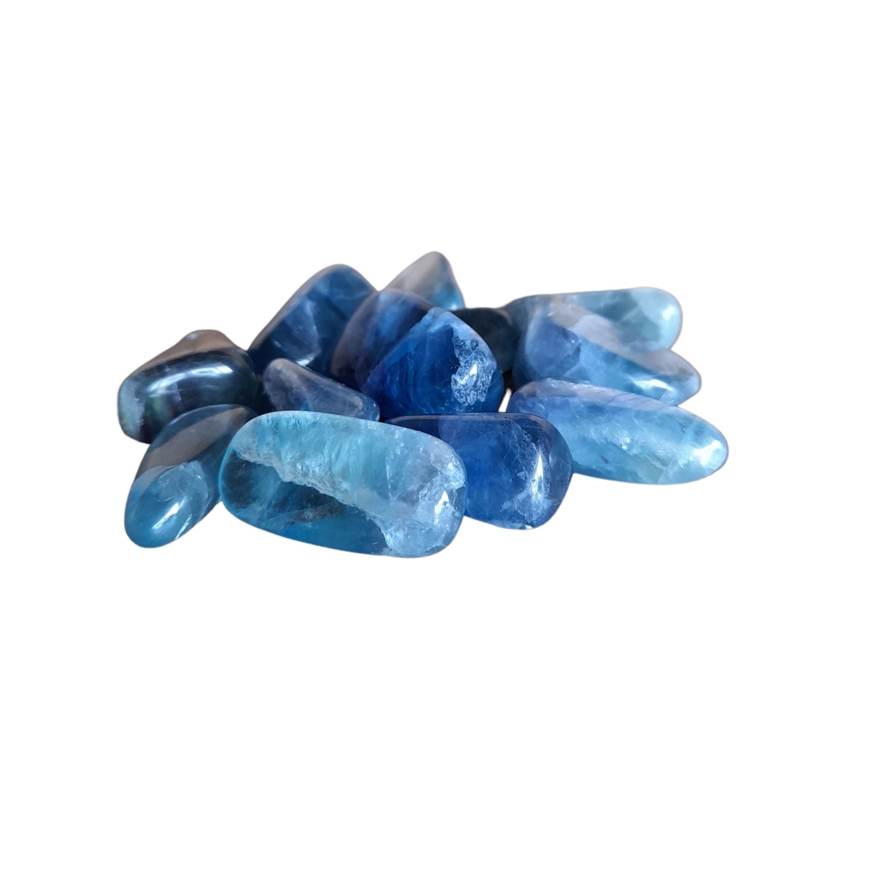 Blue Fluorite ~ Tumbled stone
