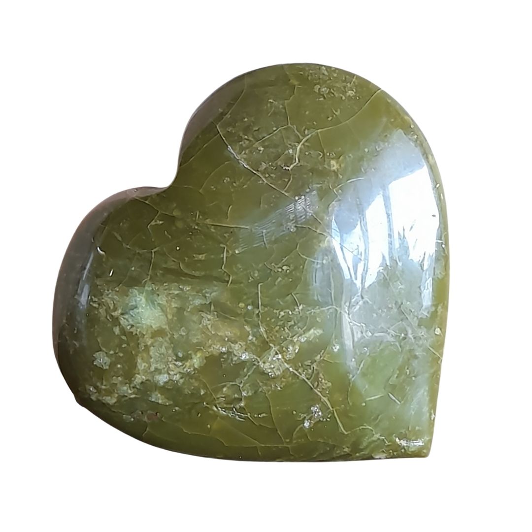 Green Madagascan Opal ~ Heart