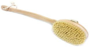 Dry Body Brush (firm pressure) Sisal with beech wood handle